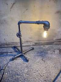 Kolekcjonerska Lampa biurkowa Industrialna Loft z Rur stalowych
