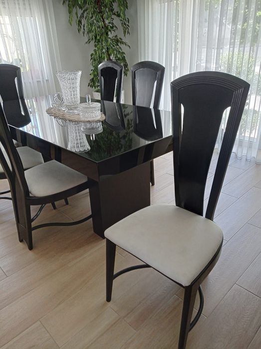 Conjunto de 6 Cadeiras de Sala de Jantar — Elegantes e Confortáveis