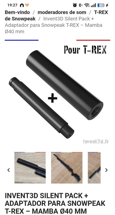 Adaptador snowpeak t-rex