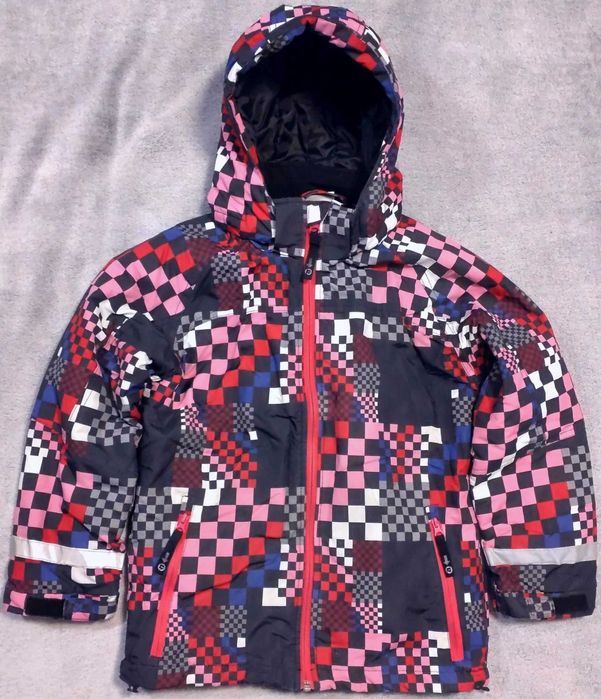 Kurtka zimowa z odpinanym kapturem Reporter EU 134-140 kolorowa