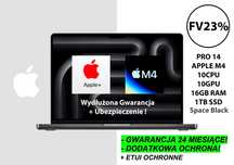 NOWY Apple MacBook Pro 14 M4 Black 16GB 1TB GW24ms+UBEZPIECZENIE FV23%