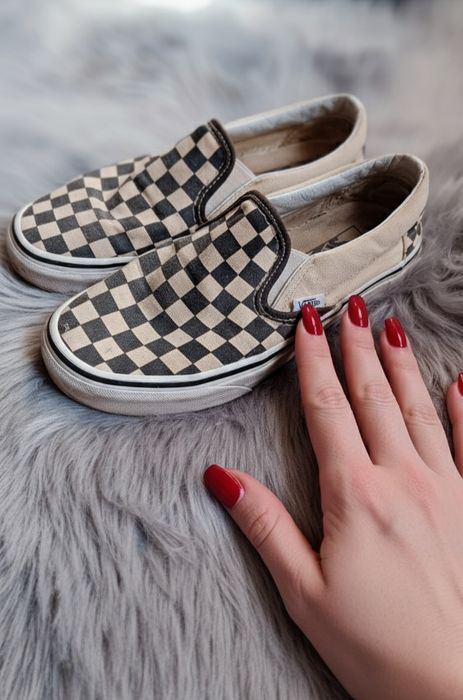 Damskie Vans Slip on szachownica