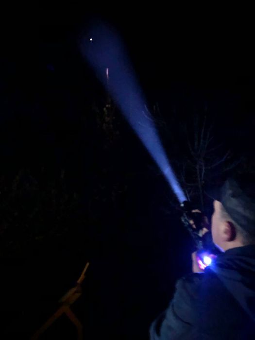 Мега потужний налобний ліхтар BL-A13-P360, 3 Акума,  zoom, power ban