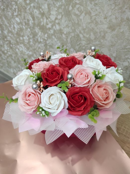 Букет із троянд з вспіненого мила!!!