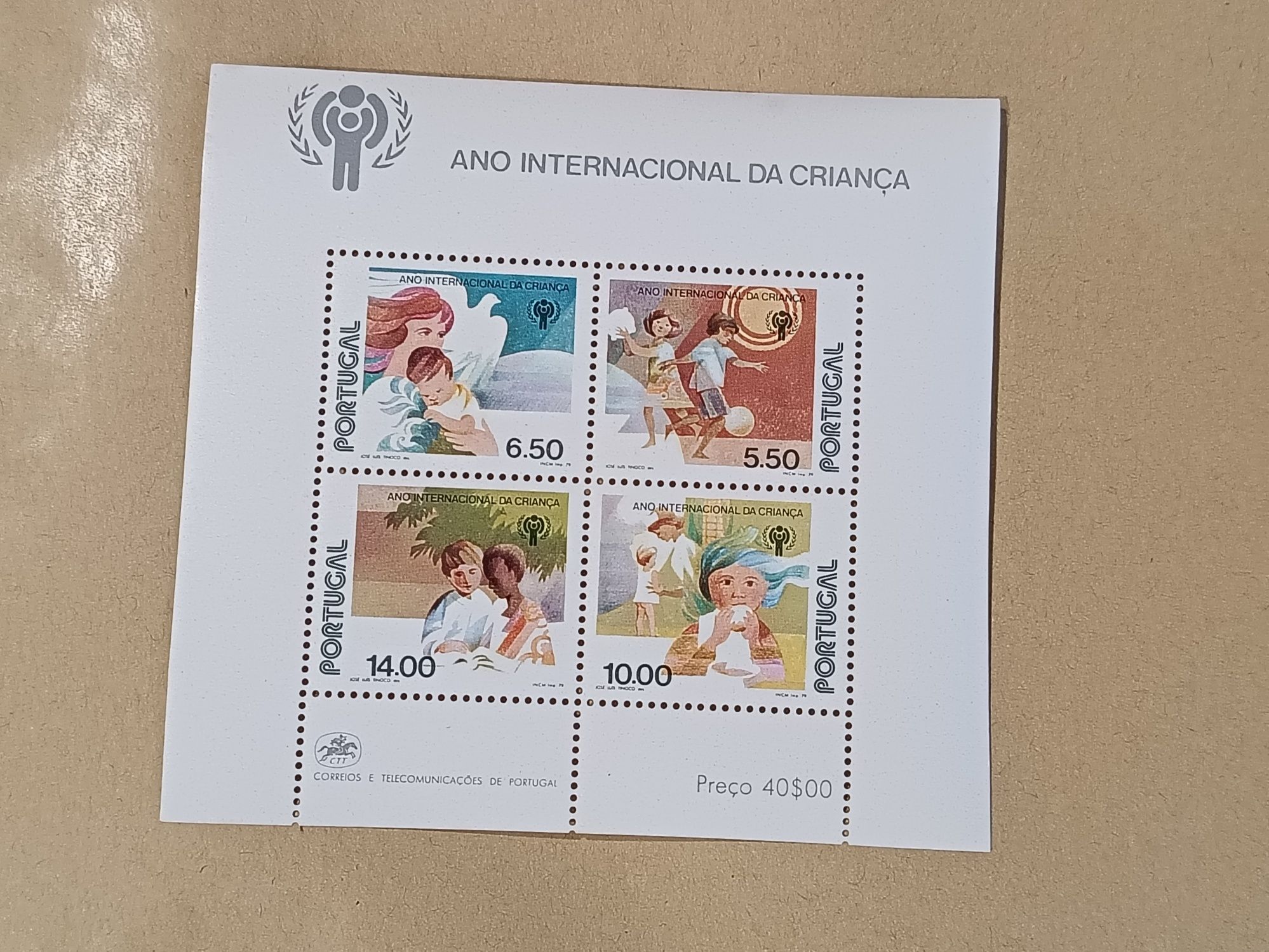 Selos de Portugal- Bloco número 28