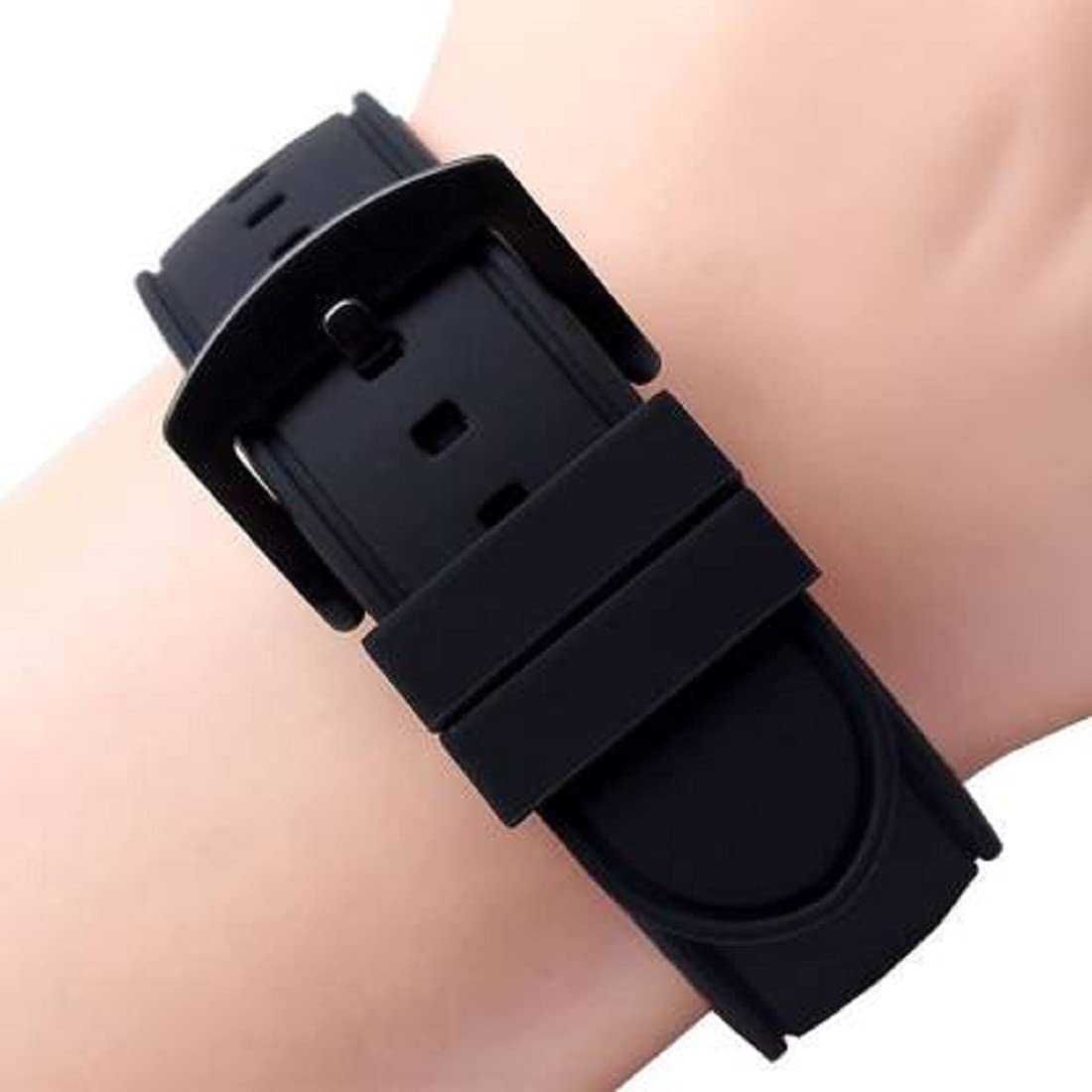 2x Zestaw szlufka czarna smartwatch pasek 24mm