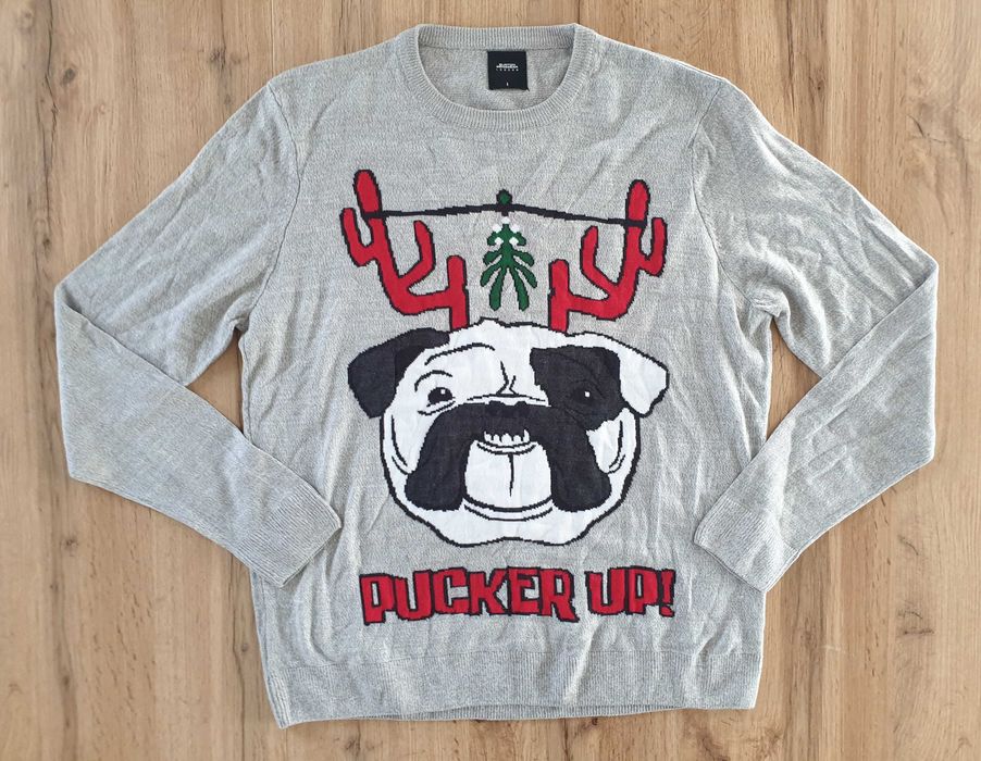 Sweter męski, 100% akryl, Burton Menswear, rozmiar L