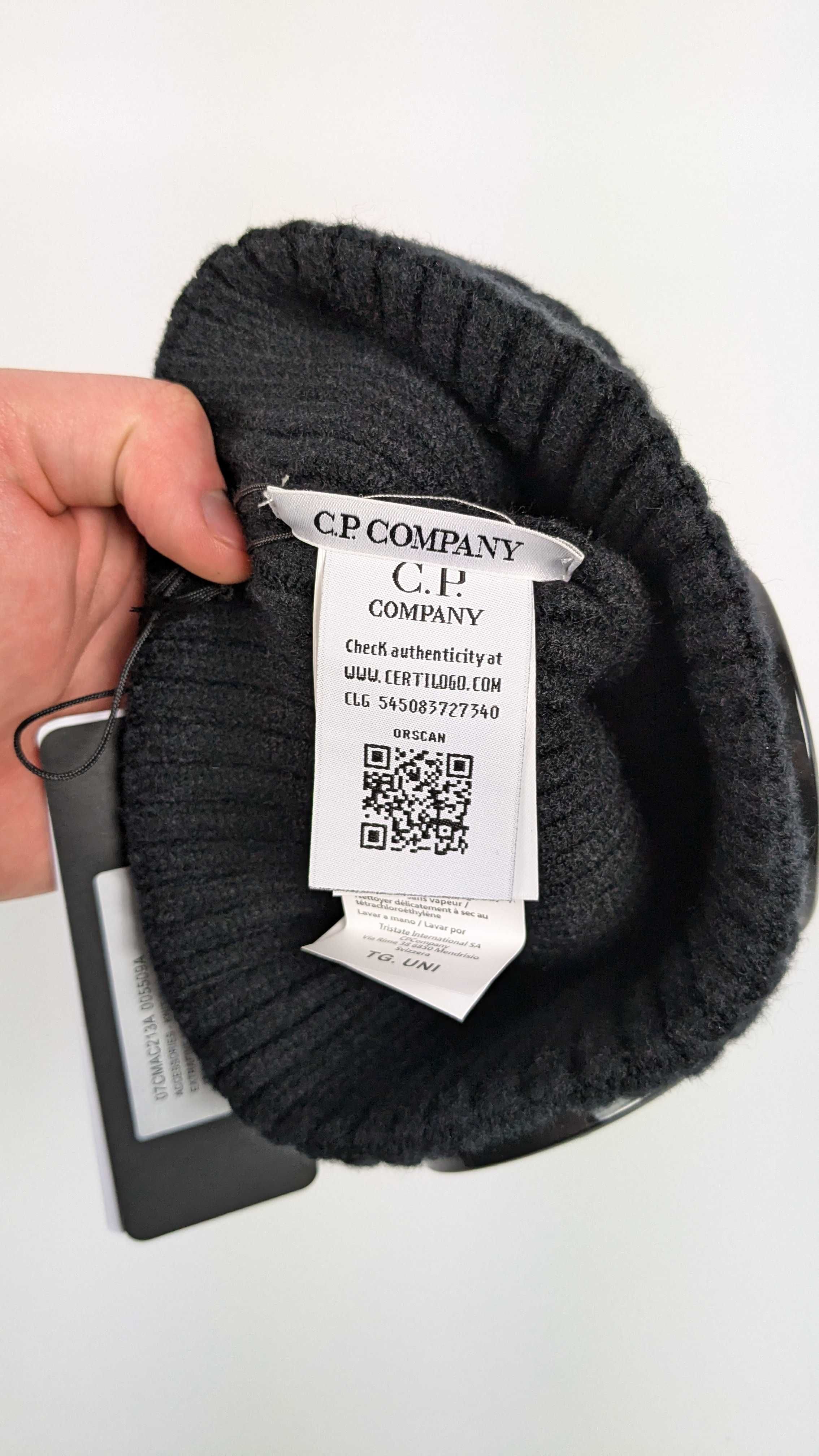 Шапка С.P Company, шапка CP Company, шапка СП компані з однією лінзою