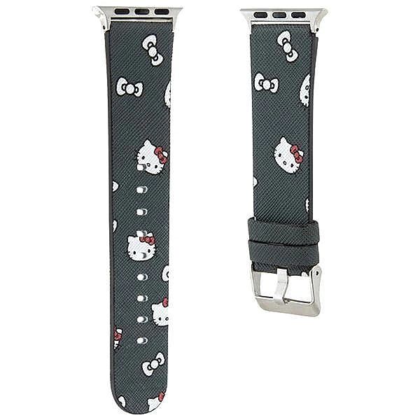 Pasek Hello Kitty Heads & Bows Pattern na Apple Watch 38/40/41mm - cza