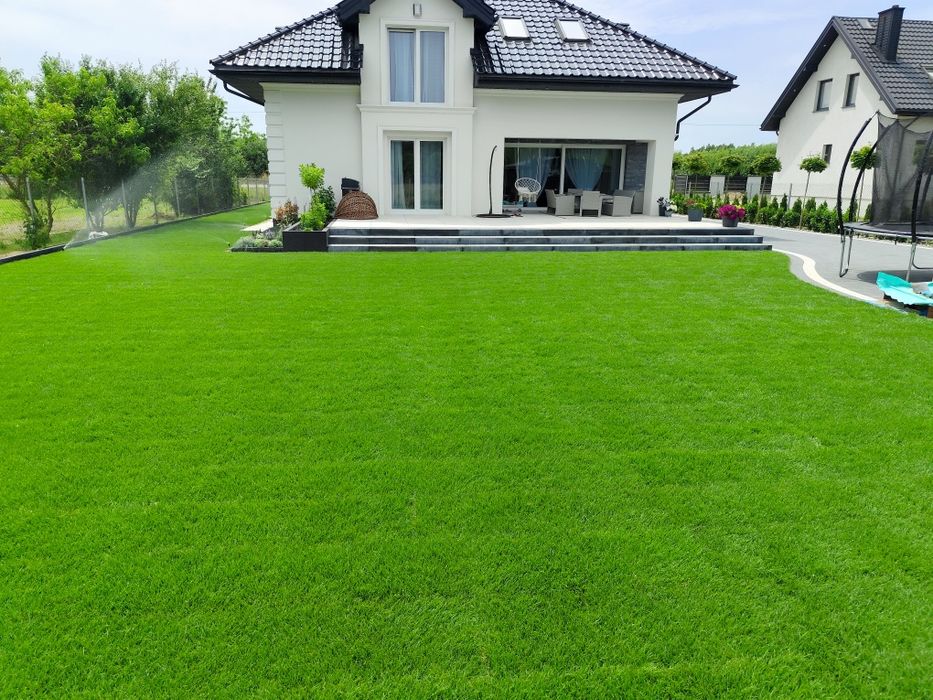 Automatyczne Nawodnienie Ogrodu Trawa z Rolki  Zakładanie Ogrodów