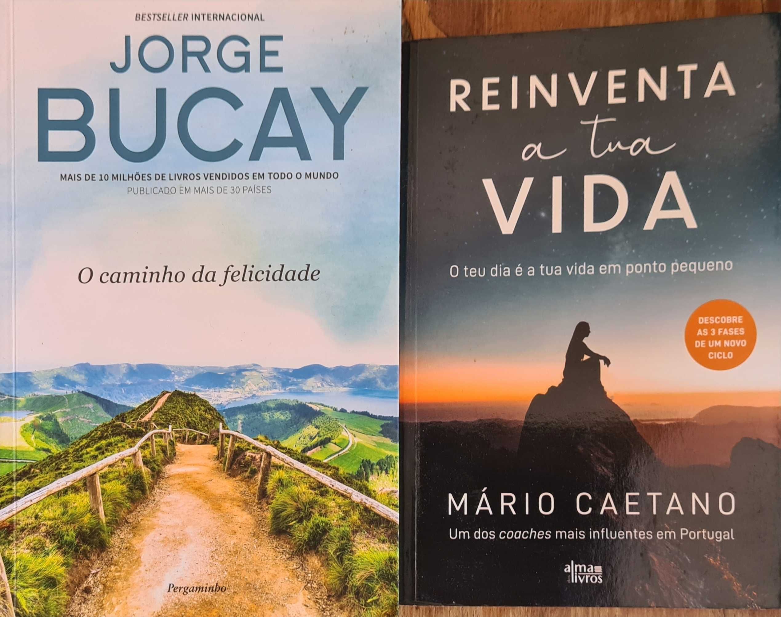 Livros "reinventa a tua vida" e "o caminho da felicidade "