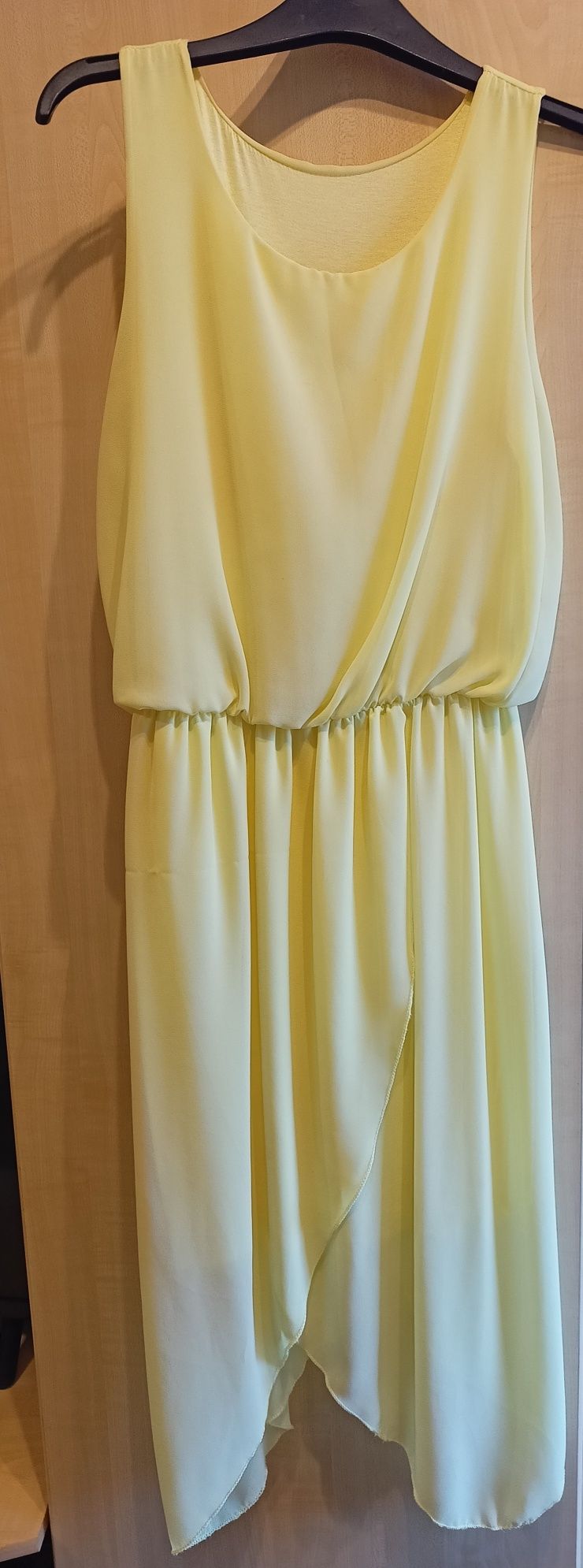Sukienka letnia cytrynowa