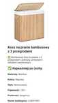 Kosz na pranie bambusowy