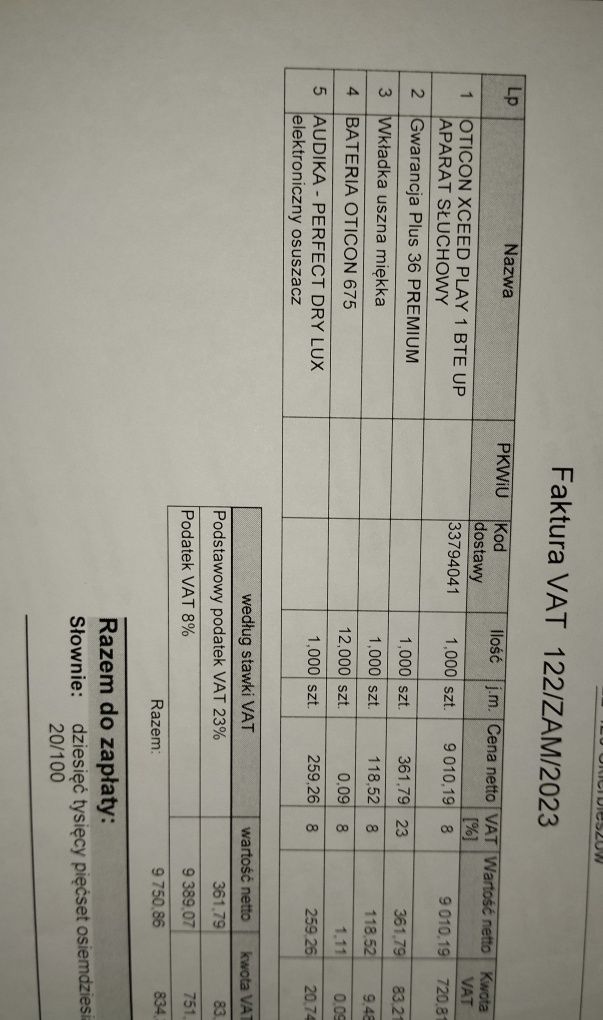 Aparat słuchowy Oticon Xceed Play 1 BTE UP