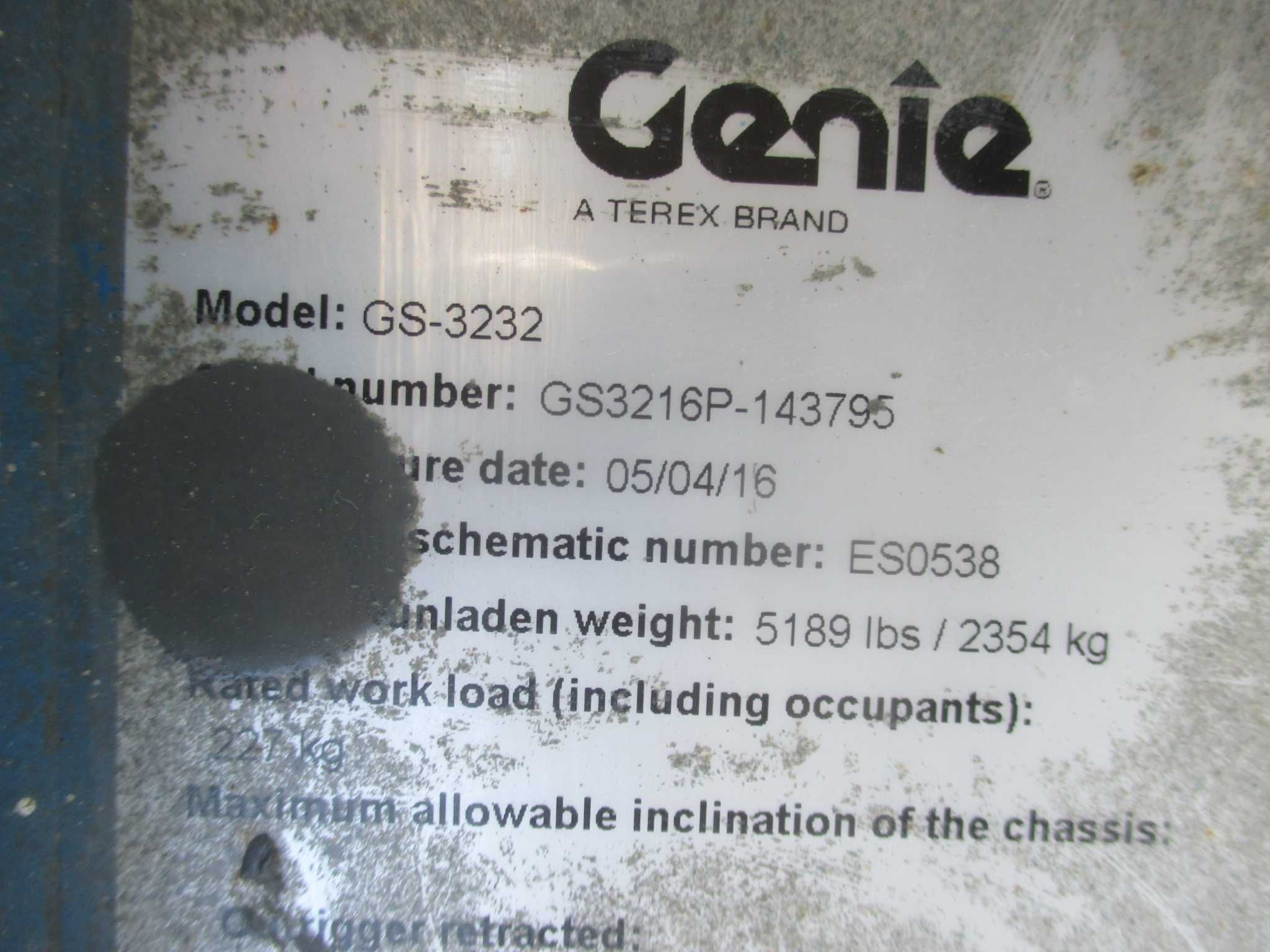 Podnośnik nożycowy zwyżka 12 m Genie GS3232 (JLG Haulotte) UDT