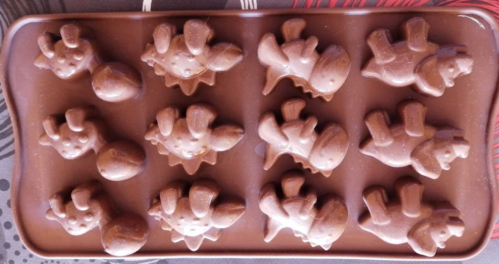 Molde silicone dinossauros para bonbons, chocolates, etc.