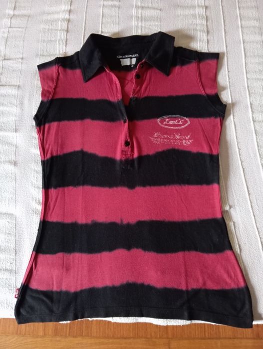 Polo Levi's Strauss vermelho e preto