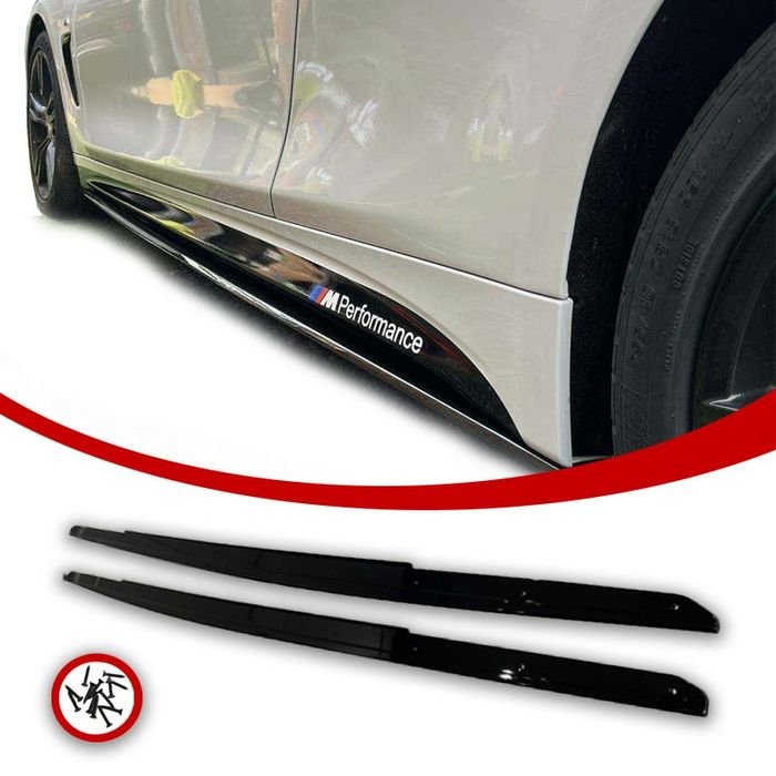 Dokładki progów BMW F32 F33 F36 boczne dokładki M performance czarny p