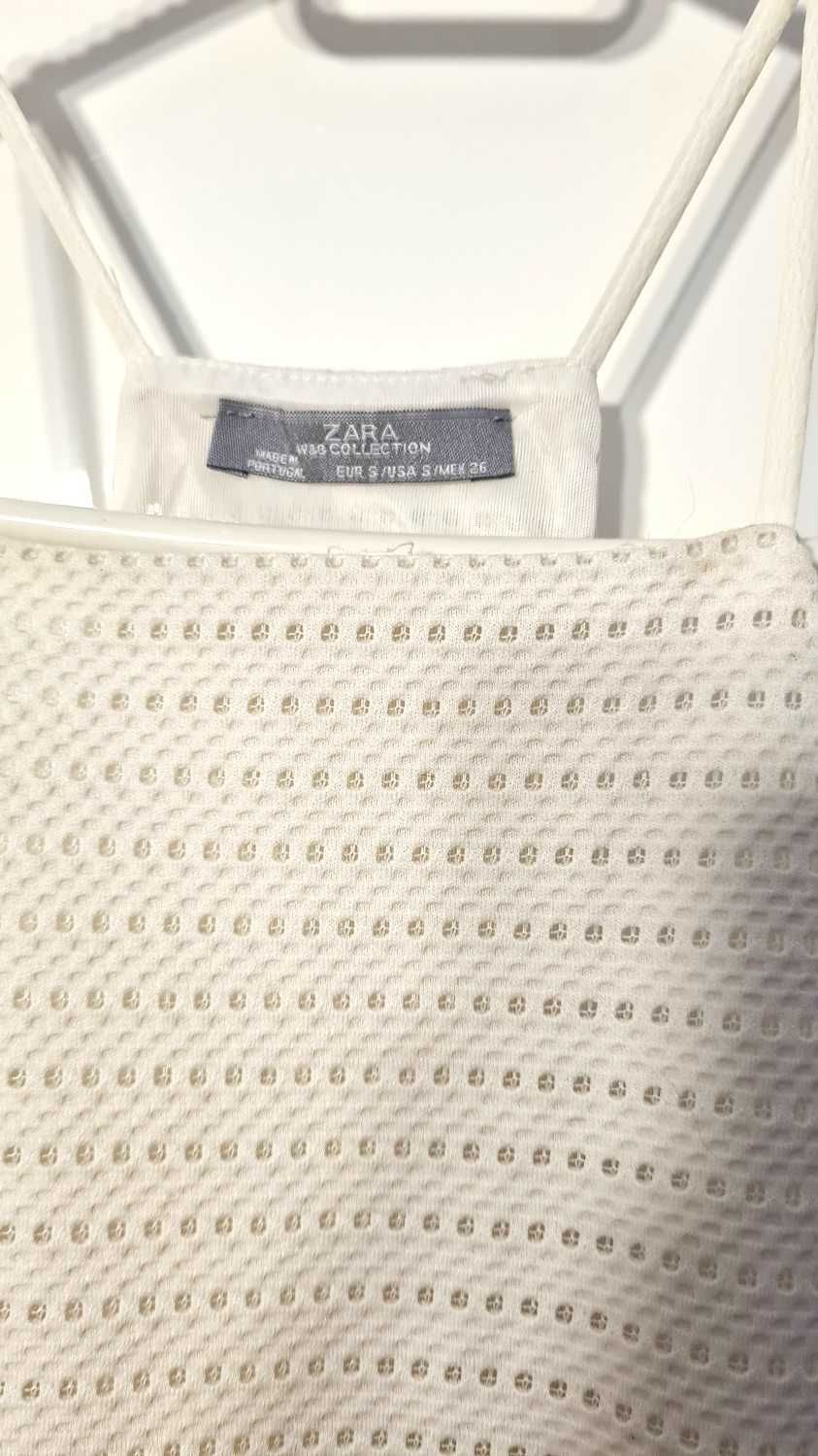 Bluzka kremowa Zara r.S