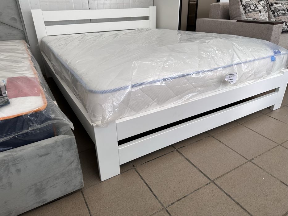 Ліжко біле,кровать,ліжко з масиву,Матрац,матрас,склад,Львів,Акція!!!