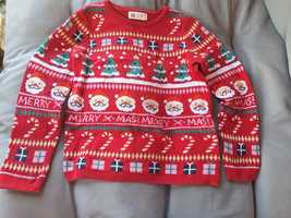 Sweter świąteczny 122/128