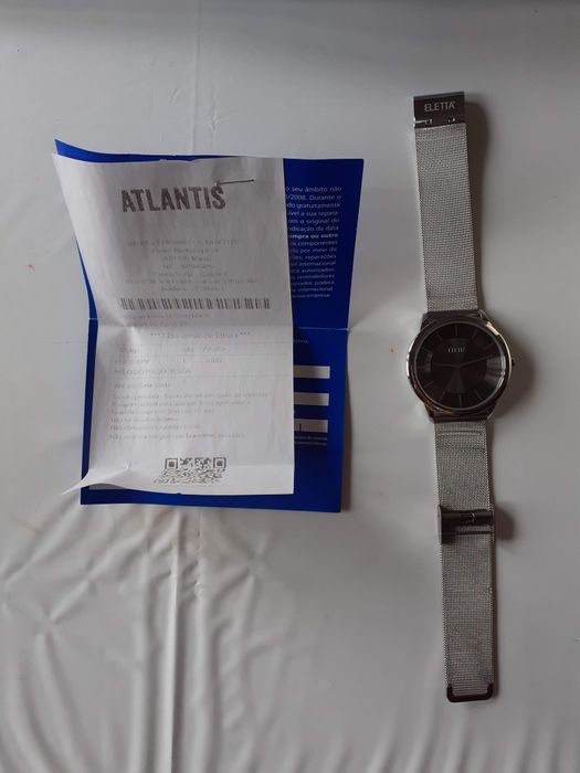 Relógio Eletta prateado