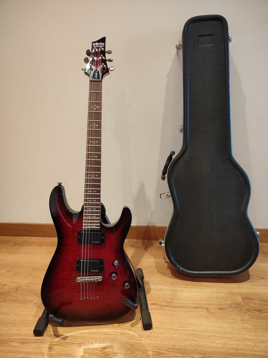 Guitarra Schecter Demon-6 Crimson Red Burst