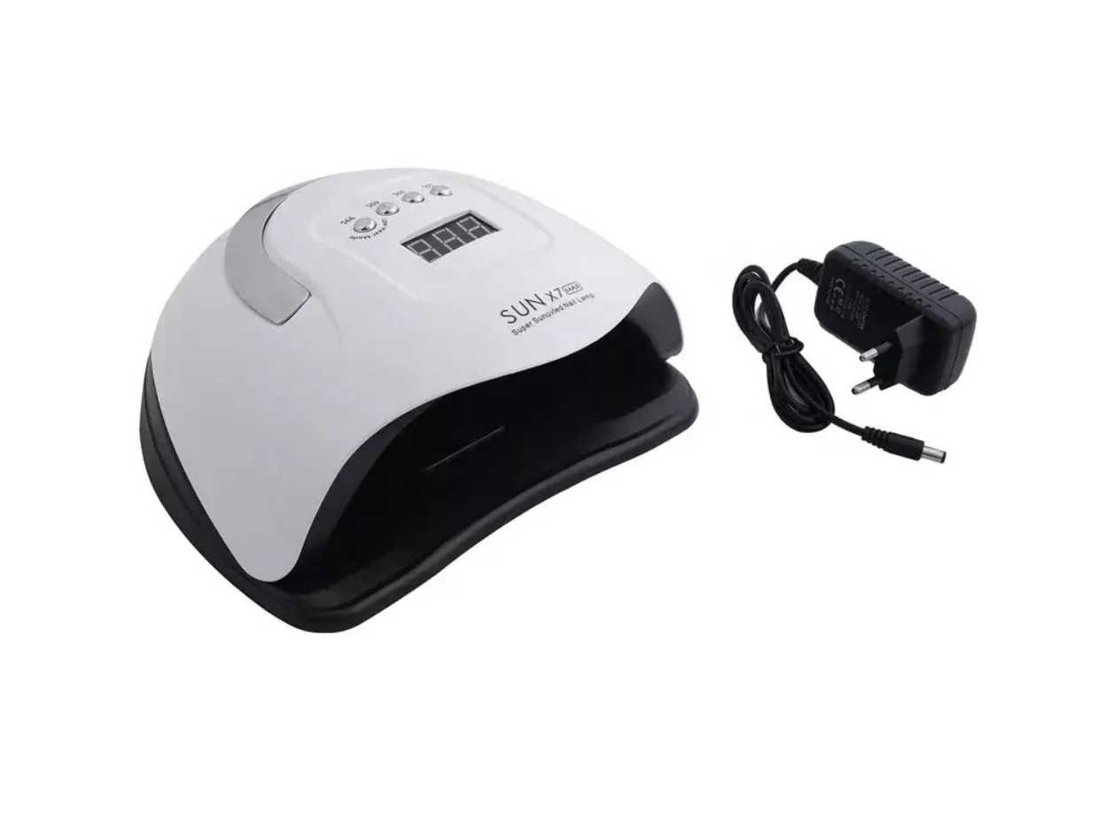 Lampa do paznokci 220W do hybryd żeli uv led sun x7 lcd max