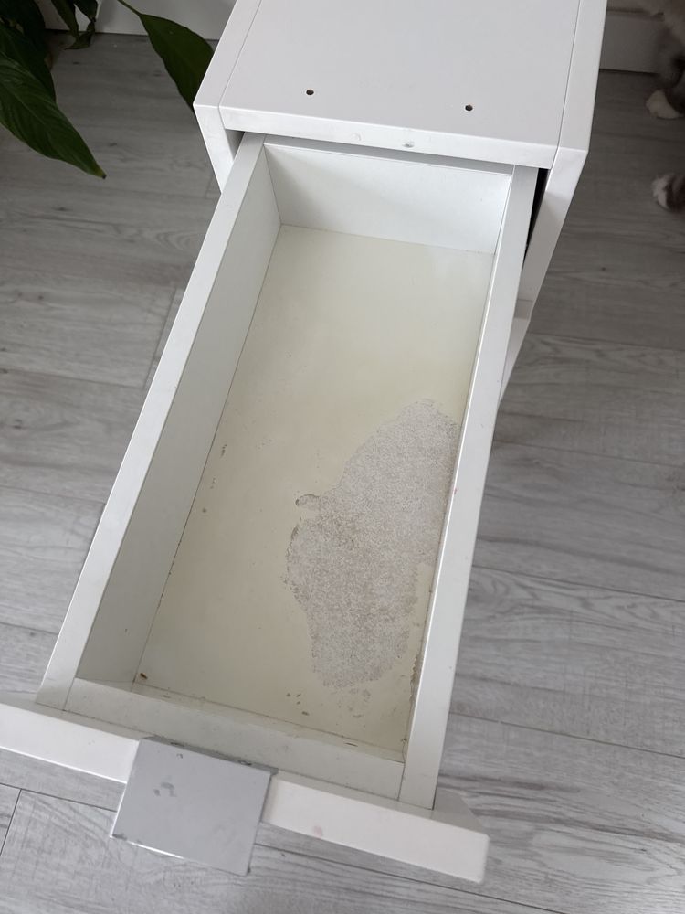 Szafka biala 3 szuflady