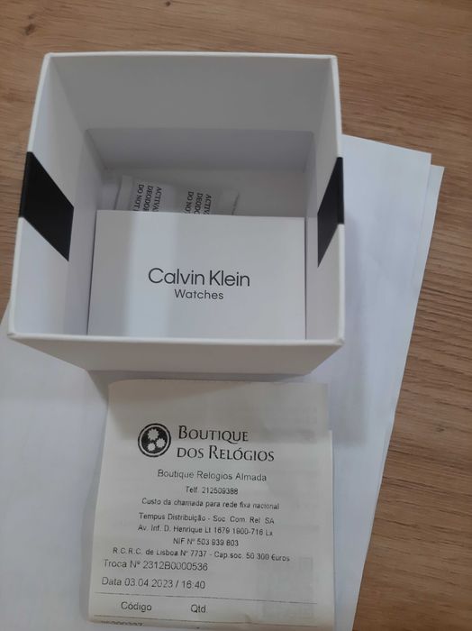 Relógio Calvin Klein watches Prateado e Dourado Rosa escovado