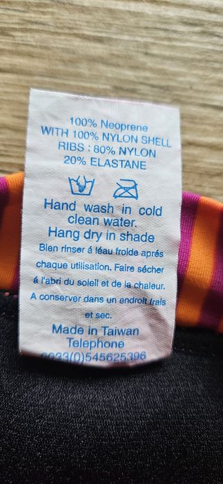 Kąpielówki neoprenowe Różowe na basen About splash 12m Large