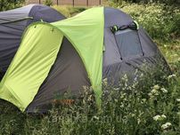 Трехместная двухслойная палатка с тамбуром Green Camp
