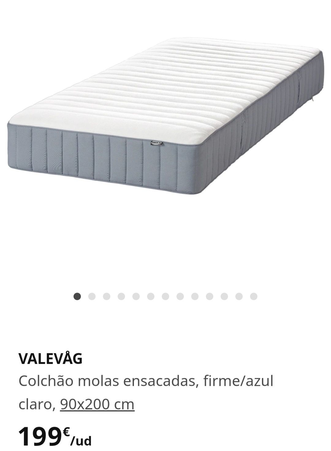 Colchão ikea VALEVÅG 200x90 - Nunca usado NOVO