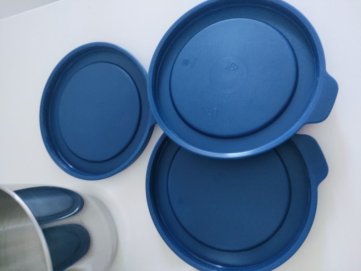 Conjunto 3 taças metálicas Tupperware