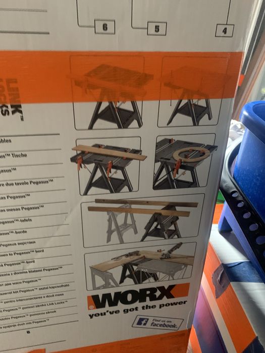 Stół roboczy WORX PEGASUS/ Skrzynia QBRICK CART 2.0/Torba BOSCH gratis