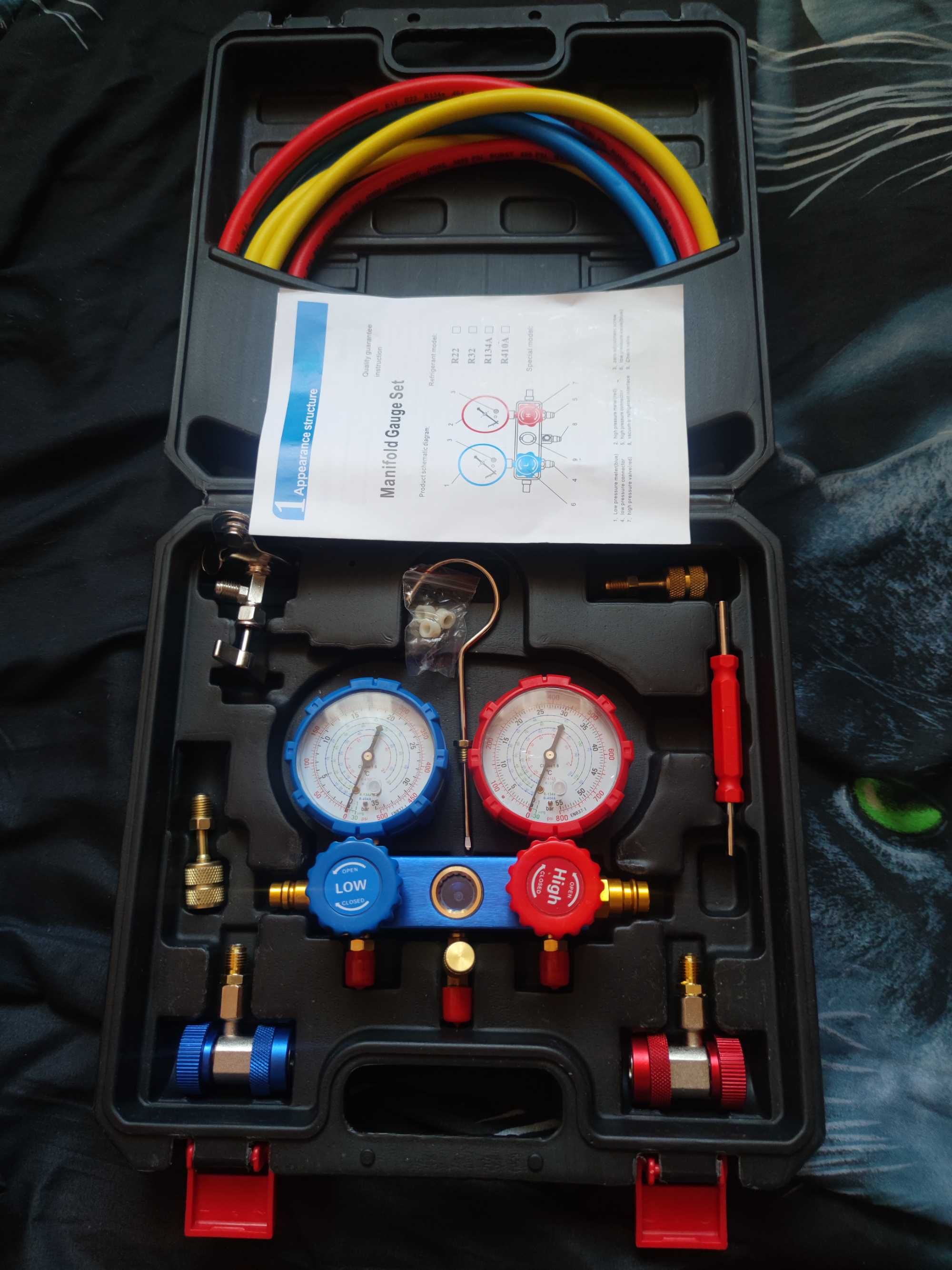 R22 R410A R134a R404A Manometry