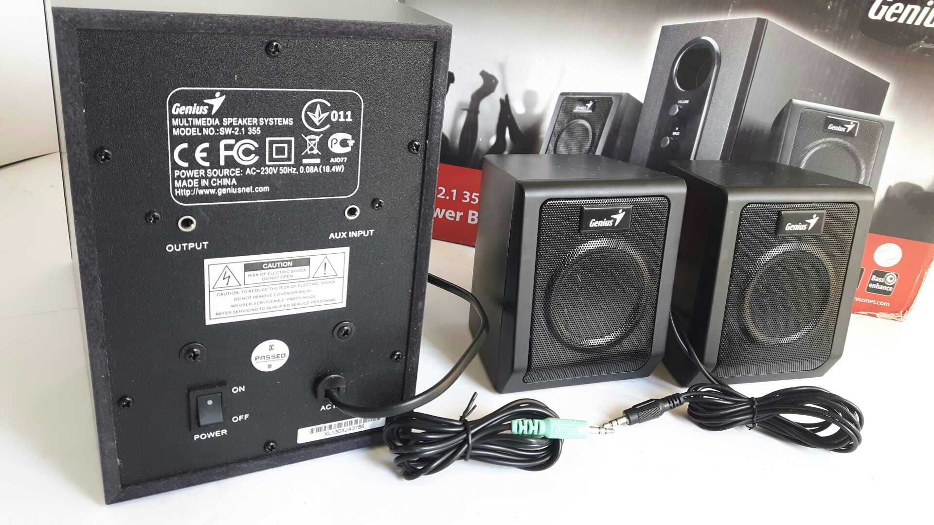 Głośniki 2.1 Genius SW-2.1 355 Subwoofer Zestaw Czarny AA000583