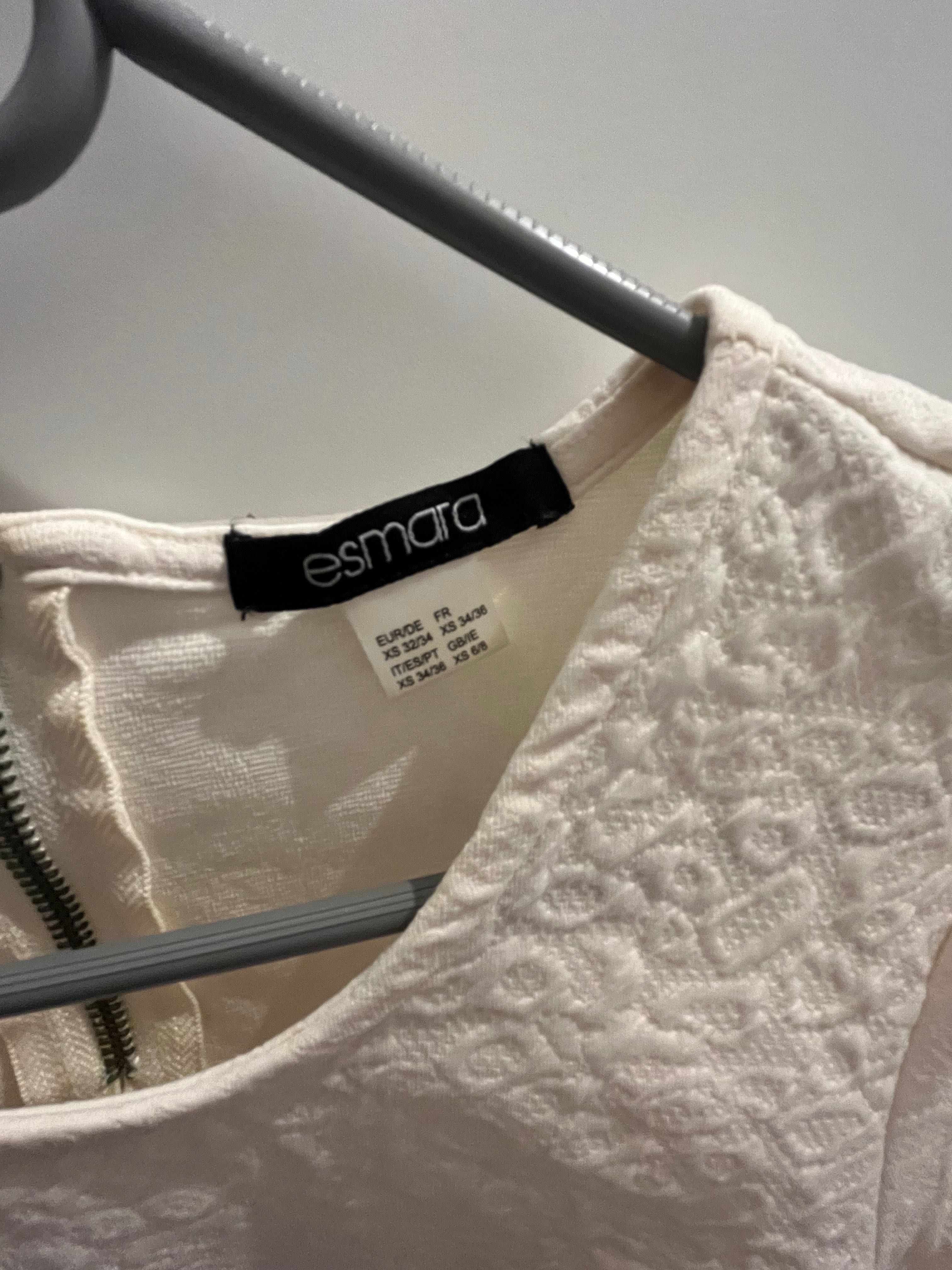 Kremowa koszulka tshirt Lidl Esmara rozm. XS