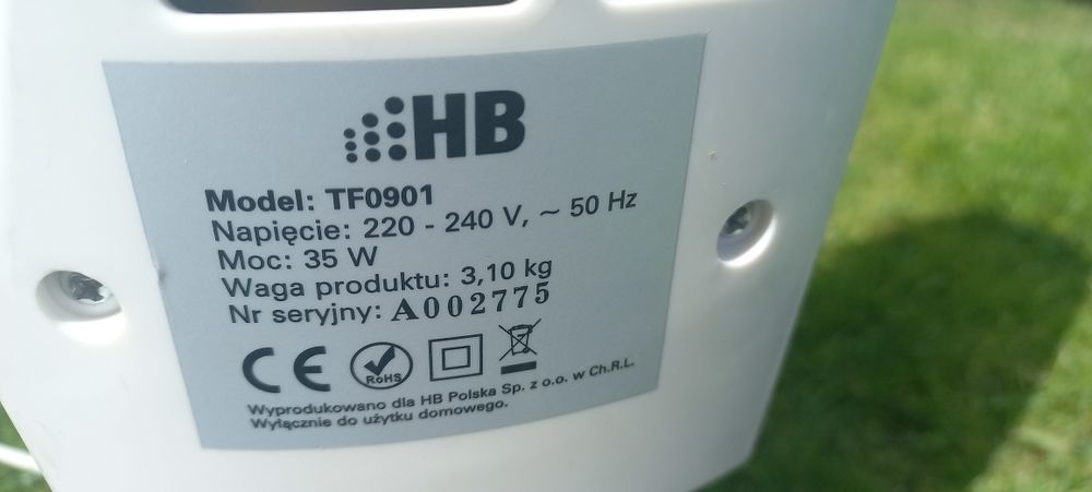 Wentylator stojący na nóżce Hb