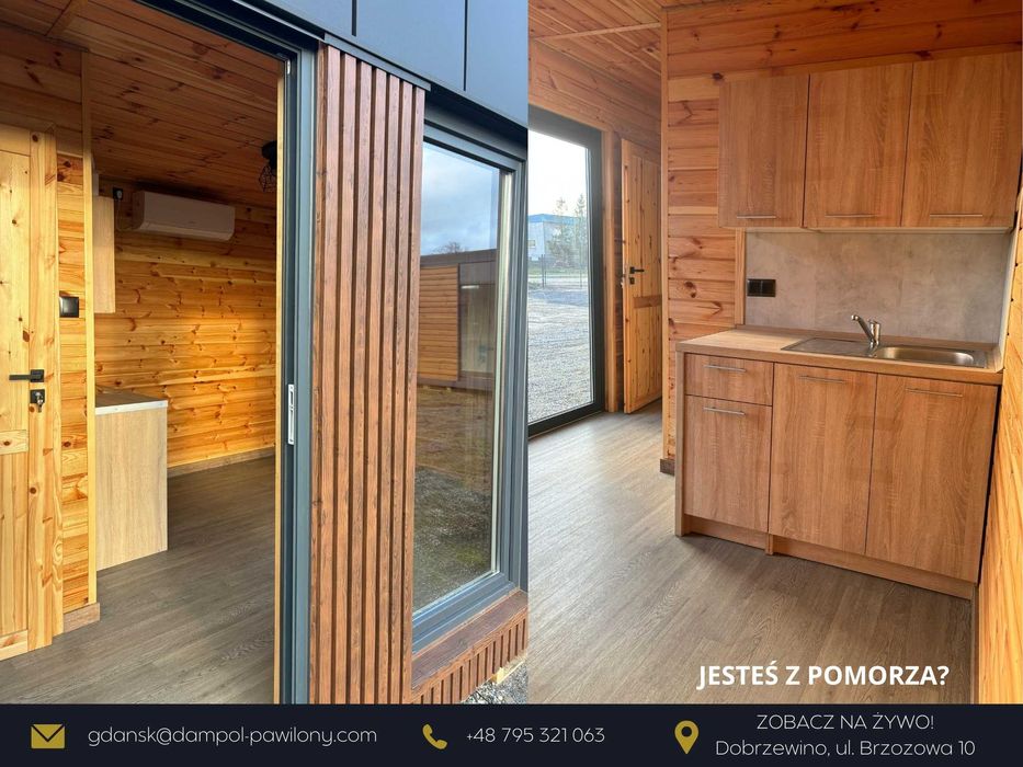 Domek 30m2 bez pozwolenia / modułowy, całoroczny, letniskowy