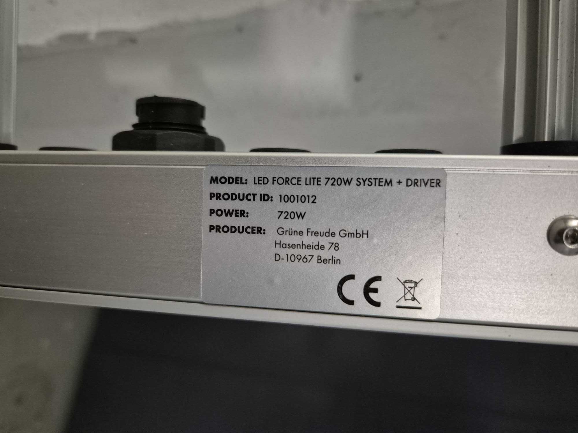 Calha de Iluminação de cultivo 720W com balastro Letron
