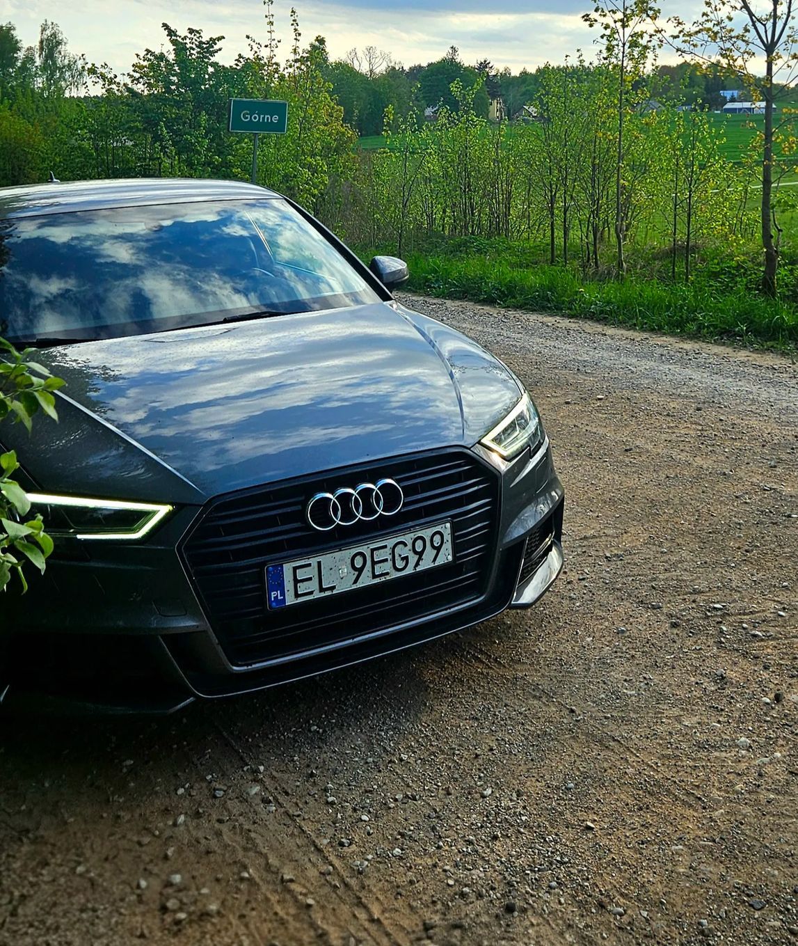 Audi A3 Audi A3 8V polift Daytona grey drive select asystent parkowania s-line