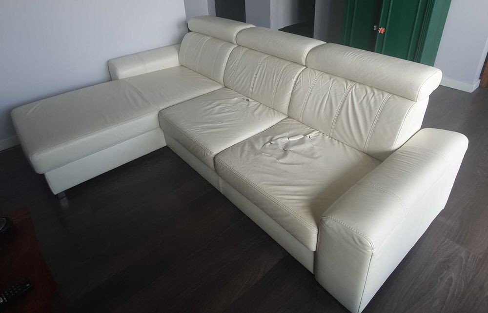 Narożnik skórzany - skóra naturalna