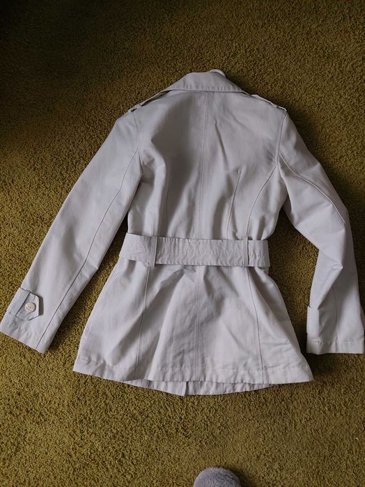 Jasny płaszcz kurtka marynarka S