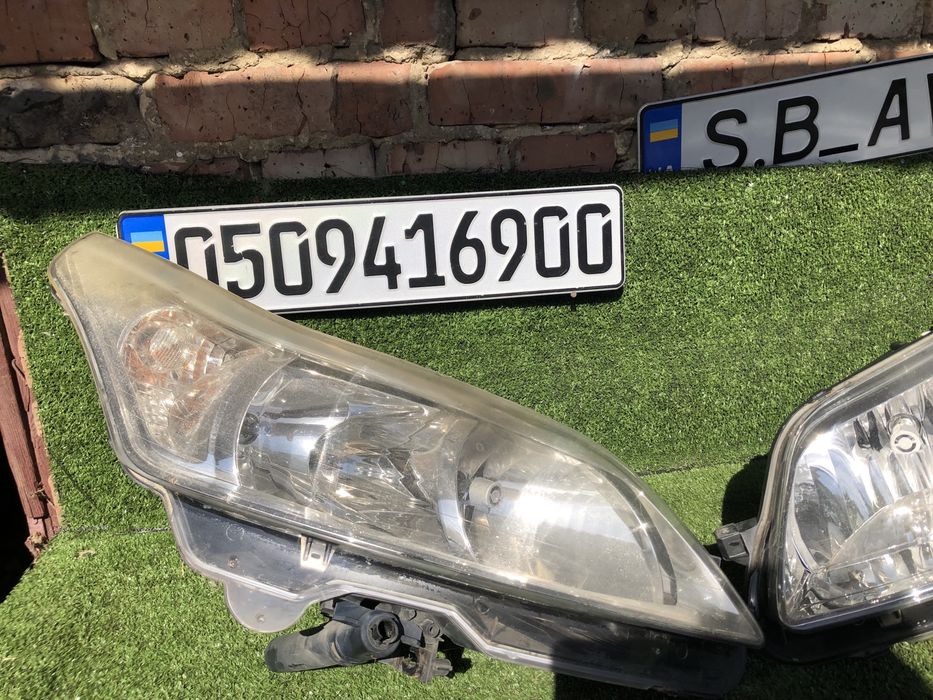 Фари передні сітроен с4 з омивачами citroen c4 лінзовані