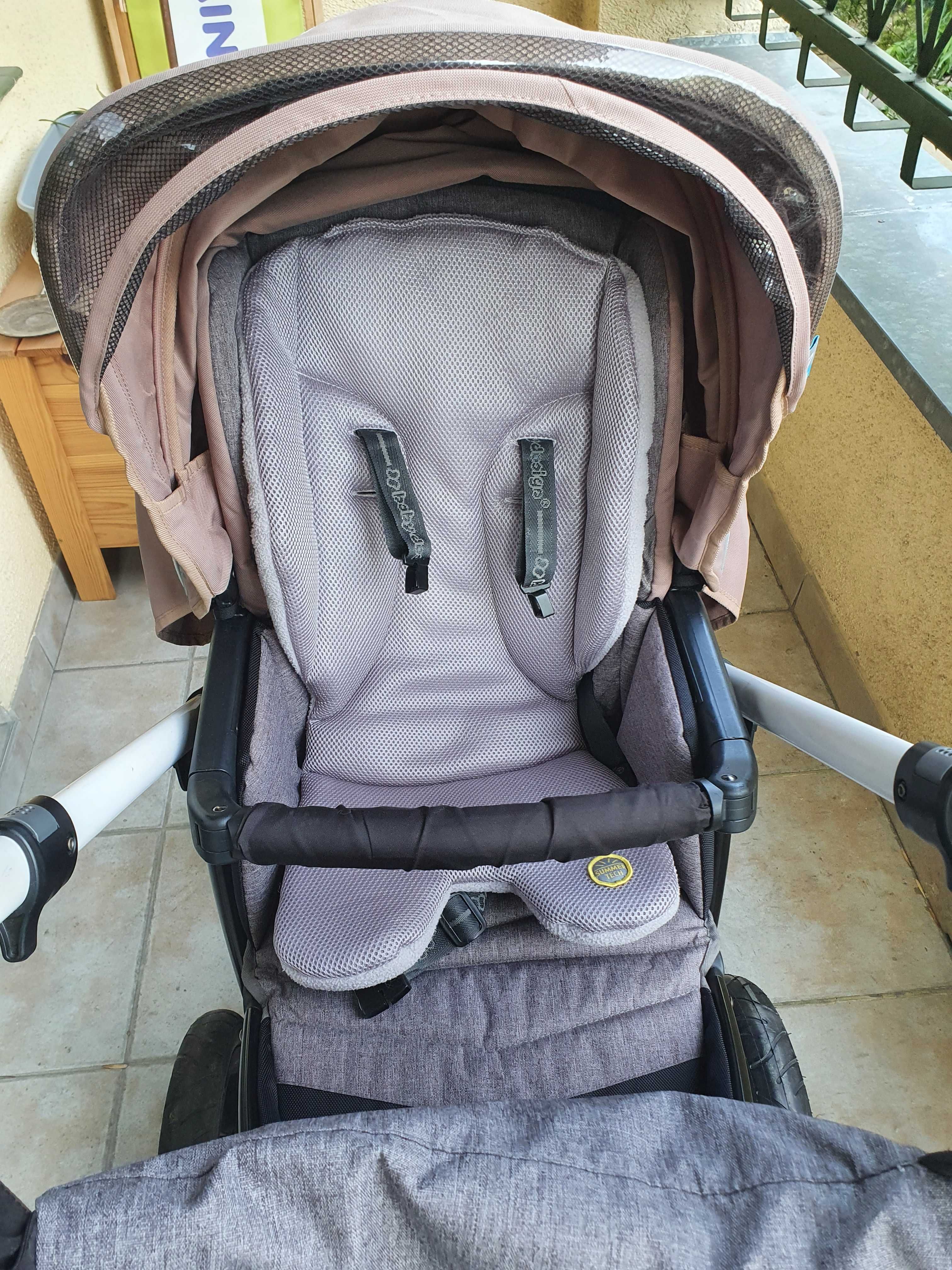 Wózek dziecięcy Baby Design Husky spacerówka + gondola 2w1