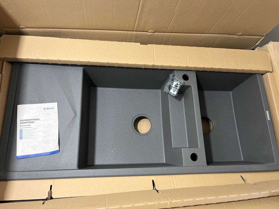 Zlewozmywak Deante Magnetic ZRM T213 Granitowy Antracyt