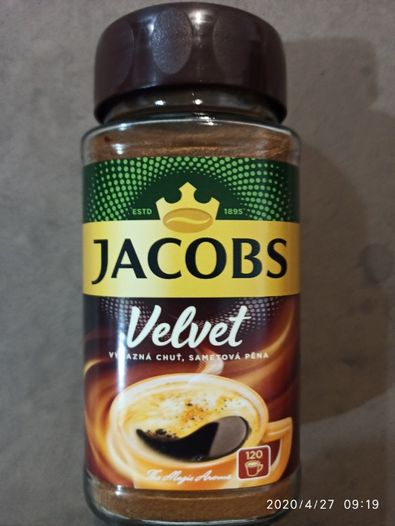 Кава розчинна Jacobs Velvet 200гр.