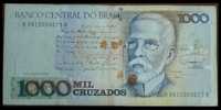 Nota de 1000 cruzados referência ao Machado de Assis