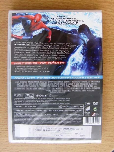 Dvd O fantástico homem-aranha 2